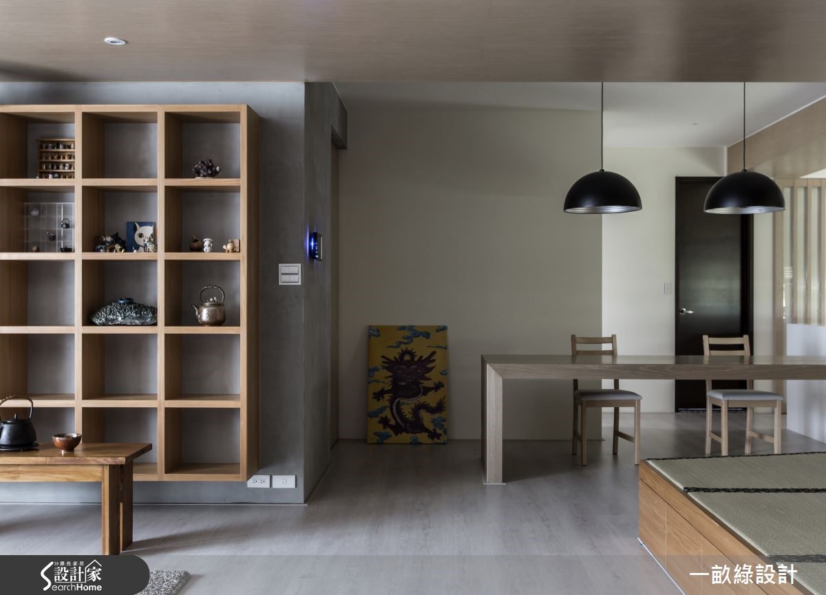 40 坪的住宅空間，在設計師重新佈局之下，將餐廳擴大